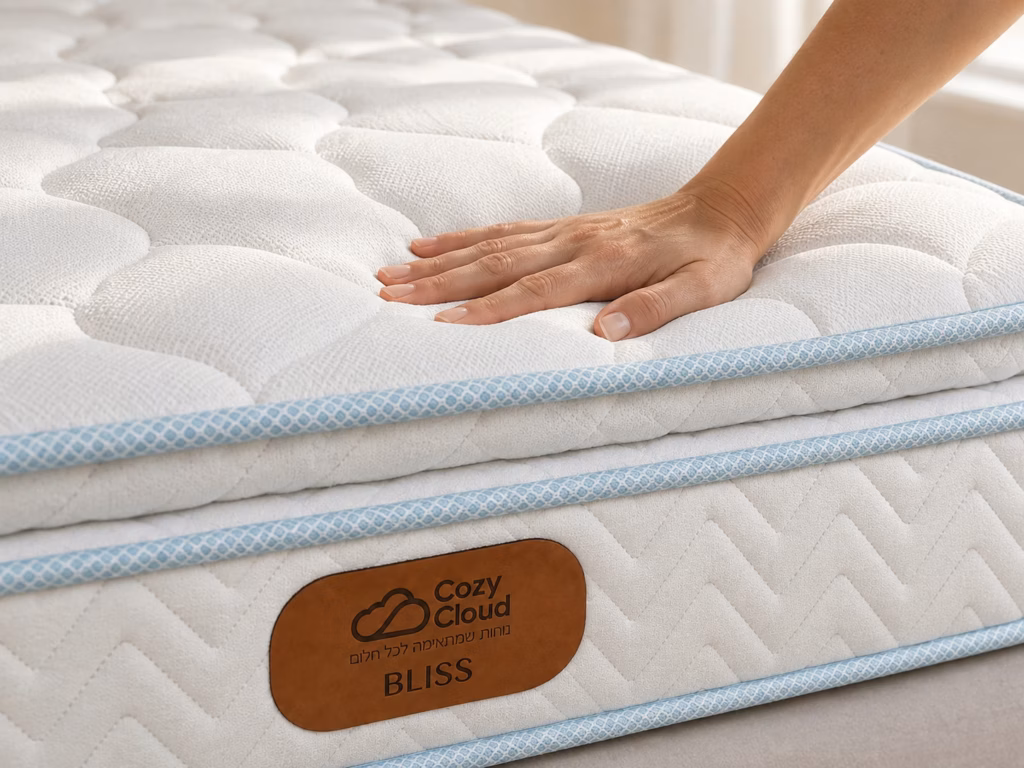 מזרן ויסקו אורטופדי BLISS של Cozy Cloud – נוחות מפנקת, תמיכה יציבה ומגע רך