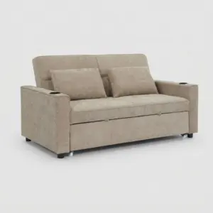 ספה נפתחת למיטה זוגית DREAM בצבע בז 140x190 Cozy Cloud