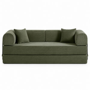 ספה מודולרית נפתחת למיטה זוגית Cozy Cloud דגם FlexiDay בצבע ירוק
